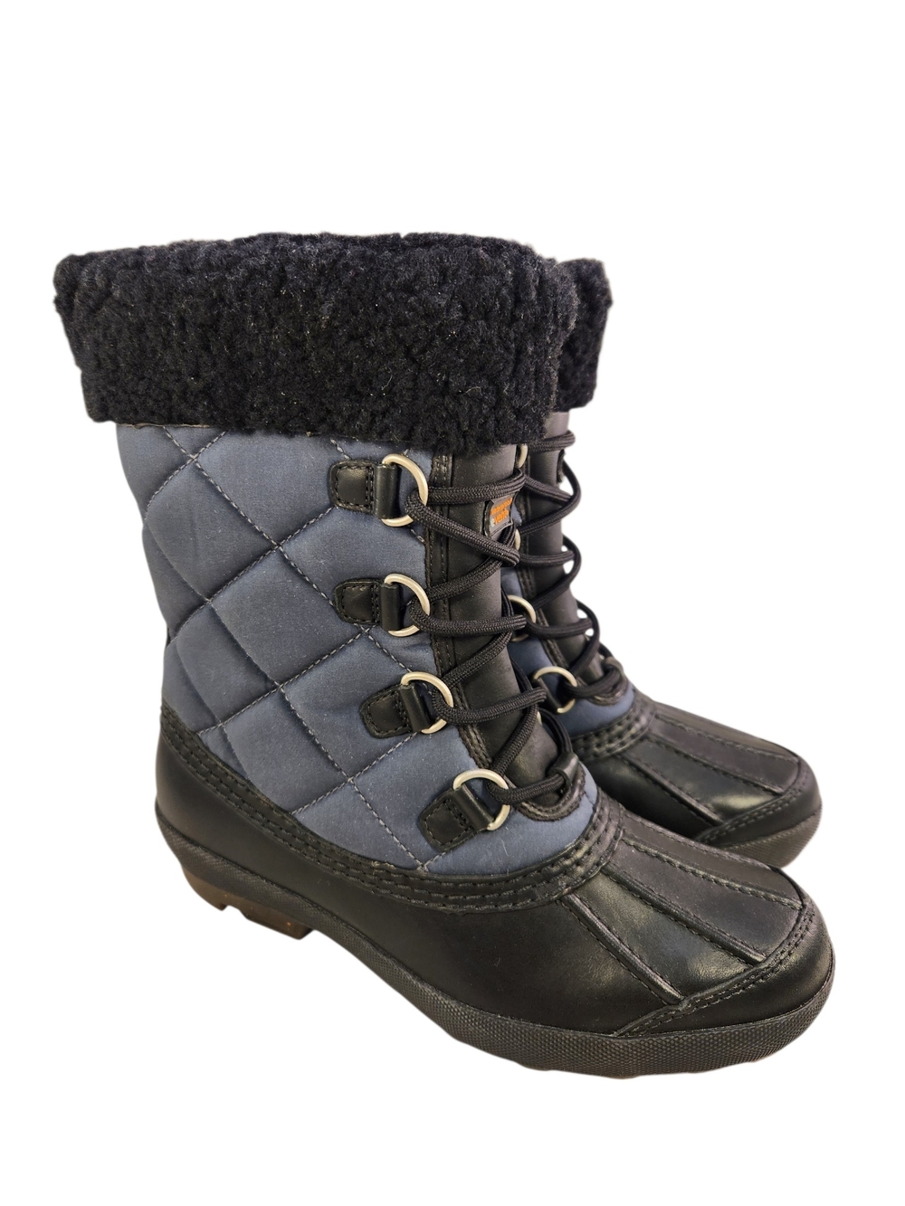 UGG  WATERPROOF EVENT Quilted Lace-Up Winter Boots in Navy and Black
